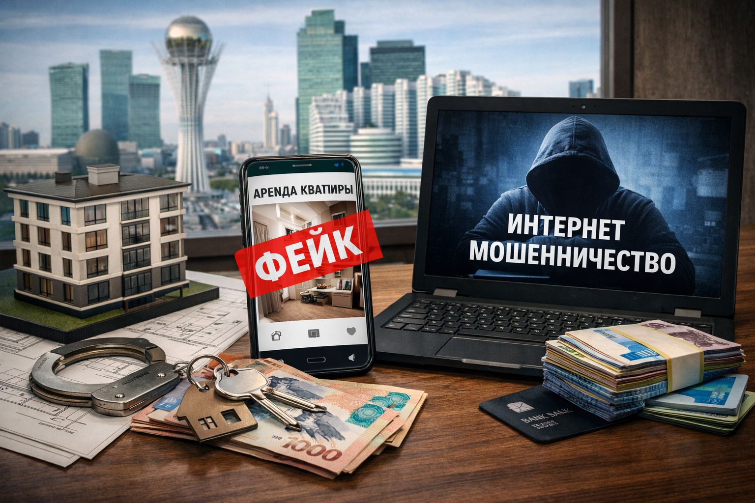 В Астане задержали мошенника с фейковой арендой квартир